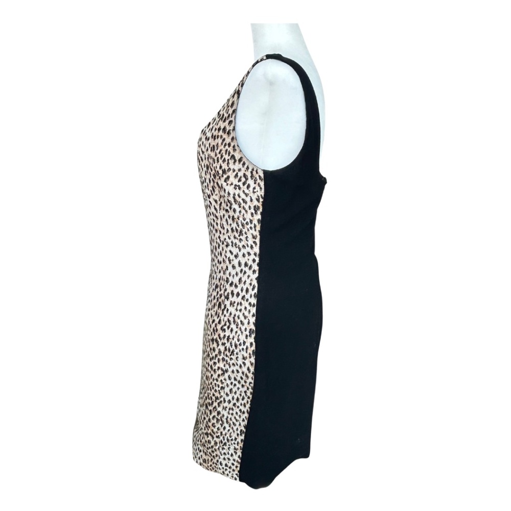 Diane von Furstenberg DVF Arianna Leopard Jacquard Sheath Dress Size 10 - Picture 4 of 9